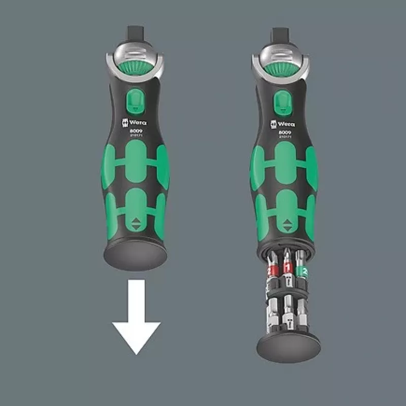 Wera Zyklop 8009 Pocket Imperial Set 1 - račňový skrutkovač so sadou bitov