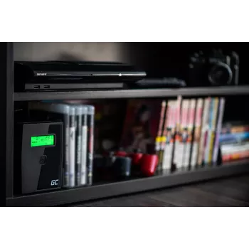 Green Cell UPS01LCD záložný zdroj Line-Interactive 0,6 kVA 360 W 2 zásuvky
