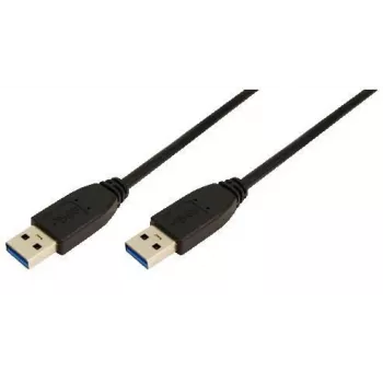Logilink - USB kábel - 9-pinový USB Type-A (M) - 9-pinový USB Type-A (M) - 2 m (USB / USB 2.0 / USB 3.0) - zalievaný - čierny (CU0039)
