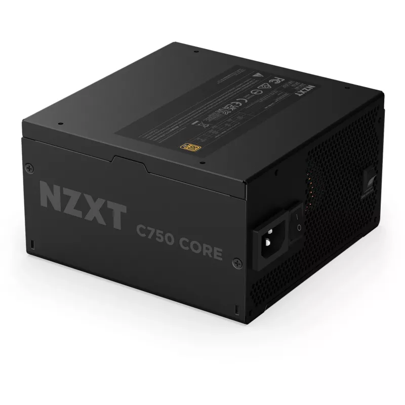 C750 GOLD CORE, PC napájací zdroj čierny, 1x 12-Pin High Power GPU, 3x PCIe, cable management, 750 wattov