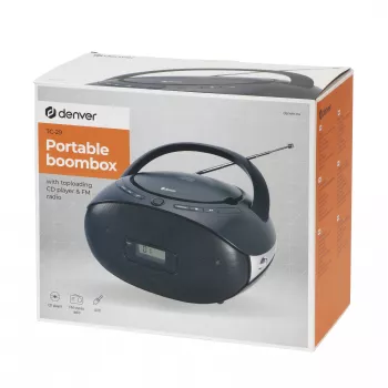 Inter Sales Denver TC-29 - analógový - FM - prehrávač - CD-R CD-RW - 1 W...