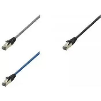 LogiLink CQ8043S RJ45 sieťový kábel, patch kábel CAT 8.1 S/FTP 1,50 m čierny bezhalogénový 1 ks