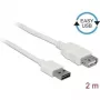 USB kábel DeLOCK 85200 USB 2.0 2 m biely