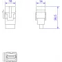 HDMI Keystone Jack Bachmann 918.0411 — HDMI 2.0 modul pre Keystone nástenné dosky a patch panely