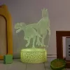 Stolná LED lampa MANTA SNL117RGB RGB 3D dinosaurus svetelná dekorácia