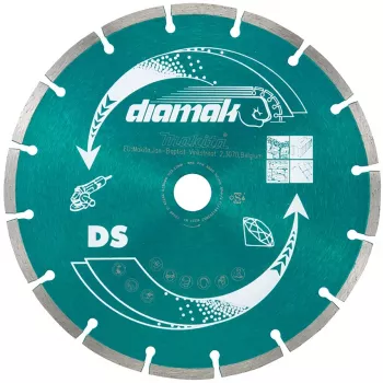 Makita Diamak - diamantový rezací kotúč - na betón, mramor, bridlicu, mäkké tehly, cementový blok - 115 mm (D-61123)