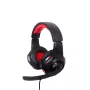 Káblový herný headset GEMBIRD GHS-U-5.1-01 — Over-Ear, podpora 5.1, 20–20 000 Hz, 2 m kábel, červená/čierna