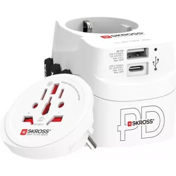Skross svetový adaptér PRO Light USB AC30PD (61663)