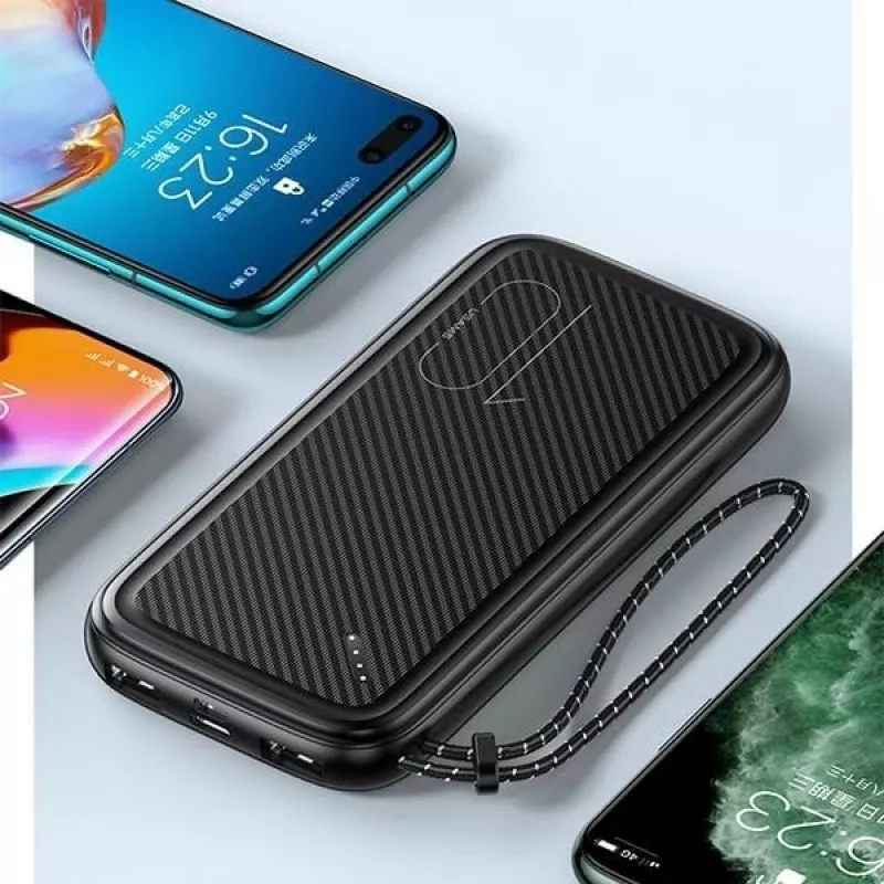 Prenosná powerbank USAMS PB56 10000 mAh 2x USB / USB-C / MicroUSB rýchle nabíjanie