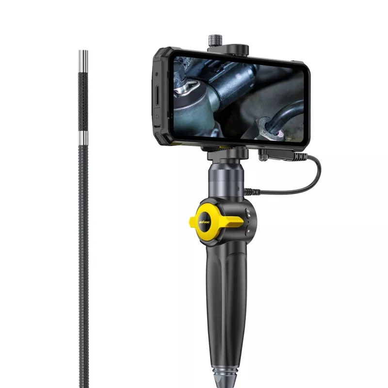Ulefone uSmart E03 UF-EC03 endoskopická kamera, 1280x720 HD, sonda ovládateľná o 180° v dvoch smeroch, 6 LED, IP67, 1 m polotuhý kábel