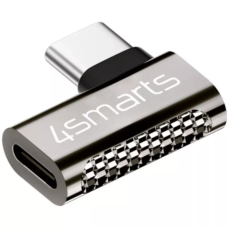 Káblový adaptér 4smarts 540464 USB-C na USB-C strieborný