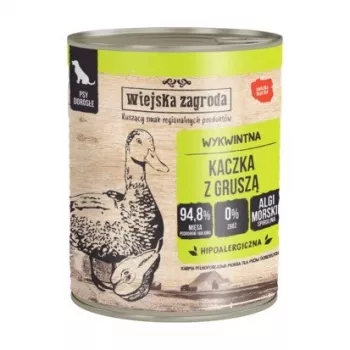 WIEJSKA ZAGRODA kačica s hruškou - mokré krmivo pre psov - 800 g