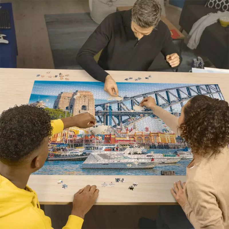 Puzzle Ravensburger Secret Sydney 3000 dielikov – panoramatický mestský motív 3000 dielikov