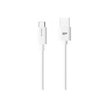 USB kábel Silicon Power Boost Link PVC LK10AC 1m USB A USB C biela