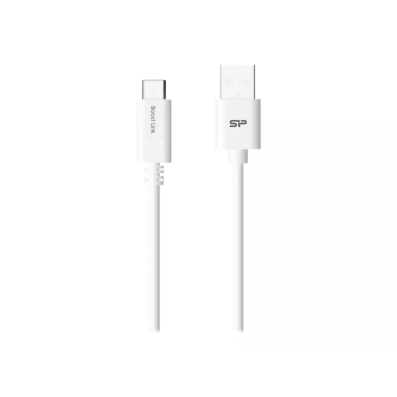 USB kábel Silicon Power Boost Link PVC LK10AC 1m USB A USB C biely