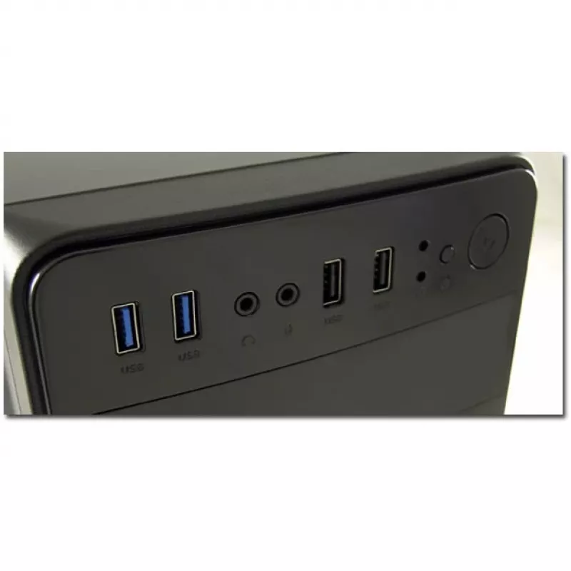 LC Power 2015MB - Tower - micro ATX - bez napájacieho zdroja - čierna - USB/Audio (LC-2015MB-ON)