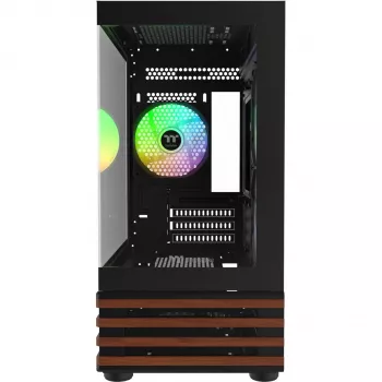 PC Micro Tower Thermaltake View 170 WS ARGB — Micro skriňa, čierna, podporuje PS2 napájací zdroj, 2x 120 mm bočné + 1x 120 mm zadný ventilátor, 2,5/3,5 palcový HDD