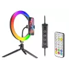Prstencová lampa RGB 26 cm so statívom