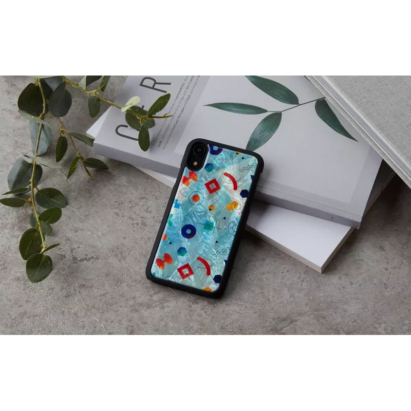 Ochranné puzdro iKins pre iPhone XR – čierny dizajn Poppin Rock