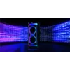 Prenosný reproduktor MANTA SPK0601B100, 100 W, Bluetooth, karaoke, bezdrôtový mikrofón, batéria, ekvalizér, disco osvetlenie