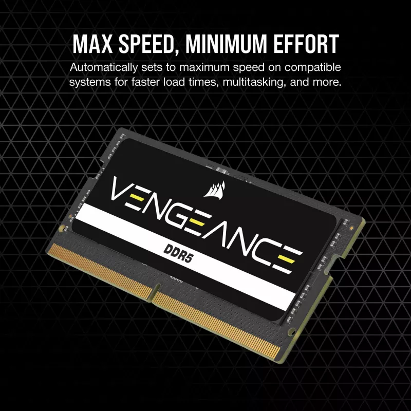 SO-DIMM 64 GB DDR5-5600 (2x 32 GB) Dual-Kit, pamäť čierna, CMSX64GX5M2A5600C48, Vengeance