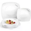 Lamart LT9002 Dine sada porcelánových tanierov, 6 ks (2 plytké, 2 hlboké, 2 dezertné), 24,5/19,2/17,3 cm, biela