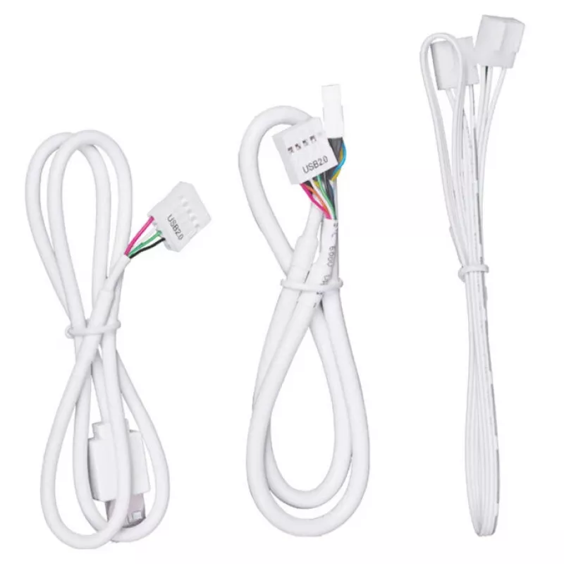 USB a PWM hub Lian Li EDGE HUB EG-HUB01W — 4× USB, 6× PWM, biely