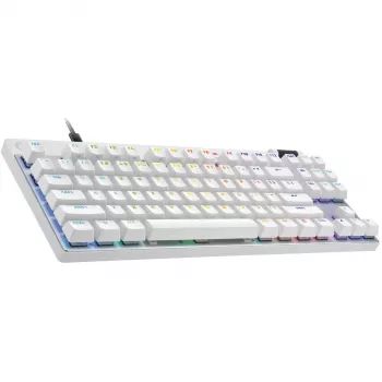 Logitech G PRO X TKL RAPID herná klávesnica, QWERTZ rozloženie, biela (920-013240)