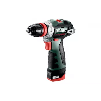 Vŕtačka s pištoľovou rukoväťou Metabo PowerMaxx BS BL Q, 12V, 2Ah, 1500 ot/min, 900g