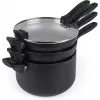 Sada hrncov Russell Hobbs RH01840EU7 – 4-dielna stohovateľná, metalická mramorovaná