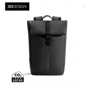 XD Design Urban vodoodolný batoh s klopou - krémová/čierna