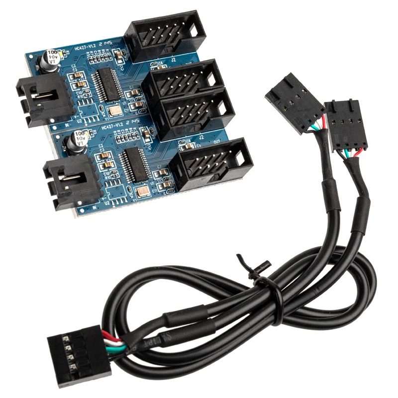 USB 2.0 hub Akasa AK-CBUB64-30BK 1-na-4-port USB 2.0
