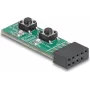 DELOCK modul vypínača pre predný panel PC s tlačidlami Power a Reset