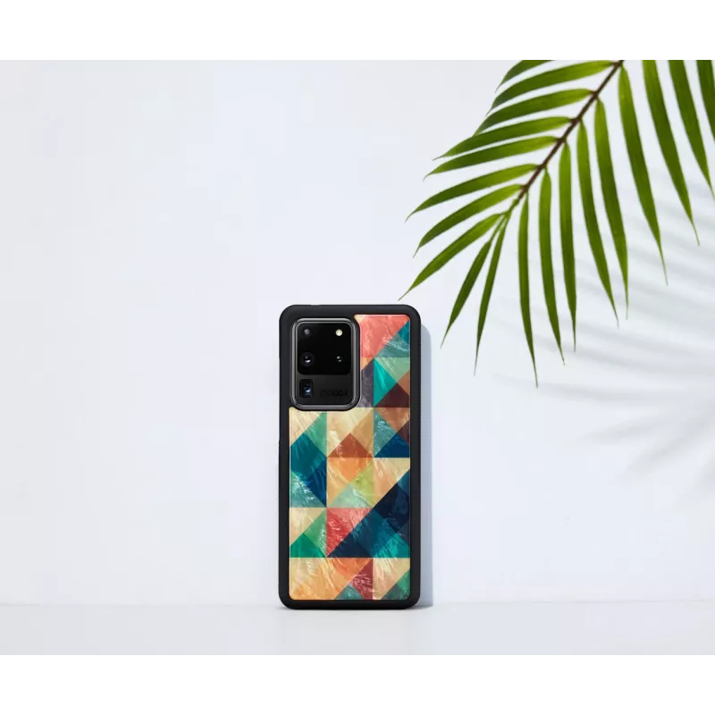 Ochranné puzdro iKins pre Samsung Galaxy S20 Ultra, mozaika čierne