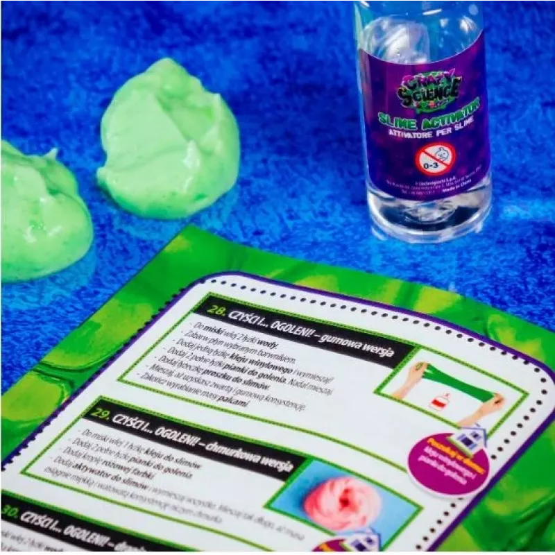 Liscianigiochi Science Kit Crazy Science Slime Chameleon 304-PL89246 – vzdelávacia experimentálna sada so slizom