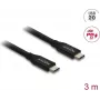 USB koaxiálny kábel DELOCK 20 Gbit/s s PD 3.0 60 W (model 81708)