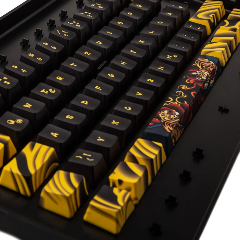 Sada keycapov Triton TIGER SKETCH Limited — PBT materiál, nemecké rozloženie (DE)