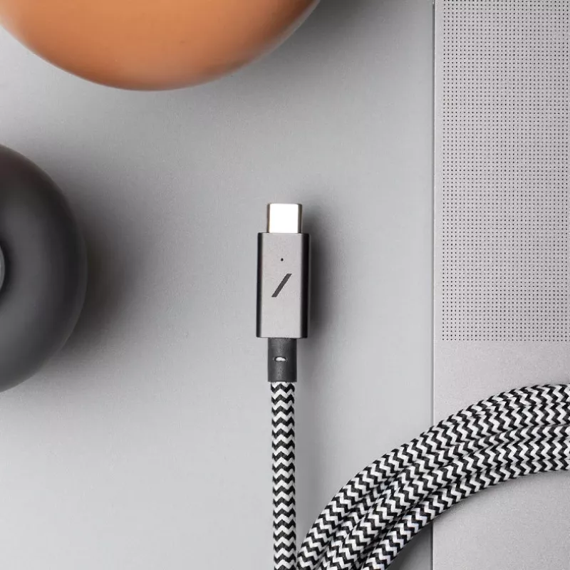 Kábel USB-C na USB-C Native Union Belt Kábel Pro 240W, 2,4 m, USB 2.0, 0,48 Gbit/s, zelený