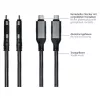 Good Connections Ethernet kábel USB-C RJ45, antracit, 3,0 m