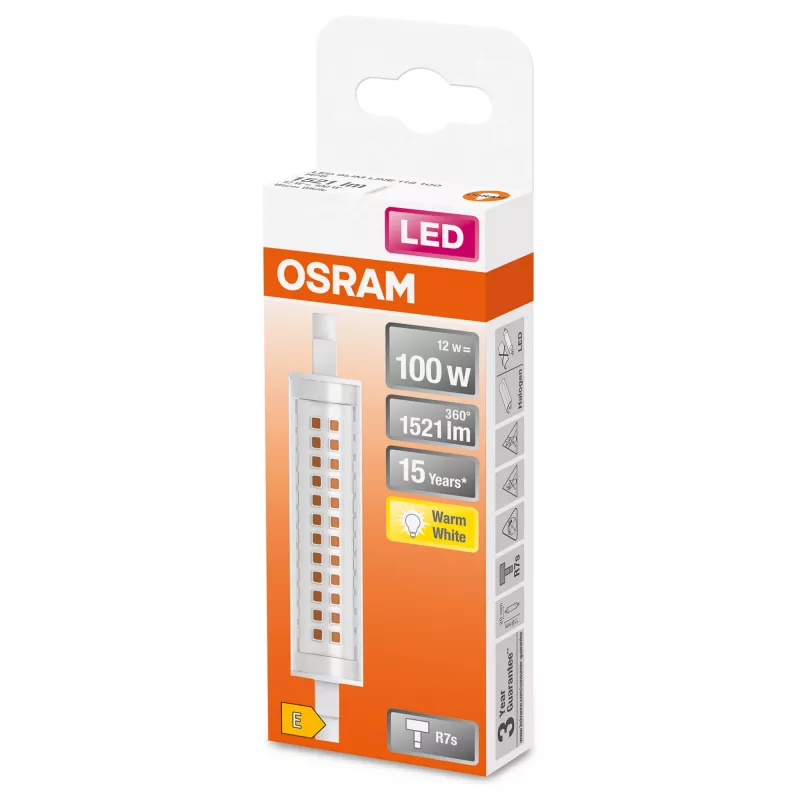 LEDvance Osram schlank LINE LED svetelný zdroj 12 W R7s 1521 lm 2700 K