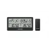 Meteostanica BLAUPUNKT WS20BK — zobrazenie vnútornej/vonkajšej teploty a vlhkosti, čierna, 1 senzor, LCD, na batérie