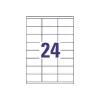 Univerzálne etikety 70x35mm InkjetLaserCopy A4 100 listov 2400 ks biele