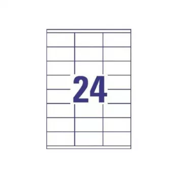 Univerzálne etikety 70x35mm InkjetLaserCopy A4 100 listov 2400 ks biele