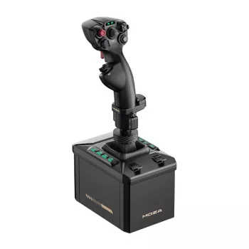 Flight-stojan kit MOZA AB6 Flight Simulator – čierna konštrukcia z ABS, hliníka a karbónu, AC napájanie 110–220 V, špičkový výkon 72 W