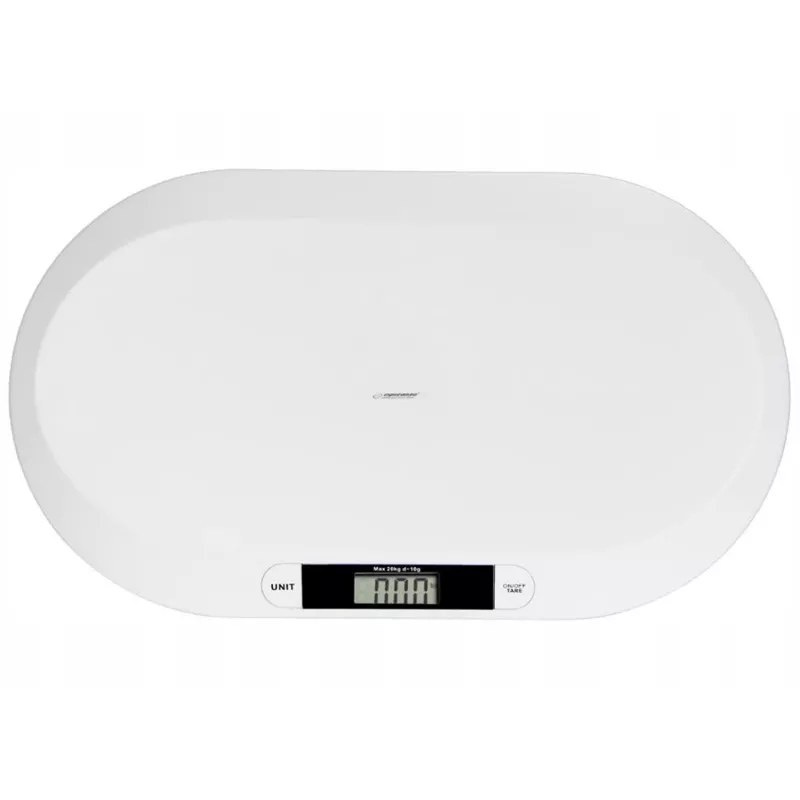 Esperanza EBS019 Bebe elektronická detská váha, 20 kg, presnosť 10 g, LCD displej, biela