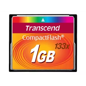 Transcend - Flash pamäťová karta - 1GB - 133x - CompactFlash karta (TS1GCF133)