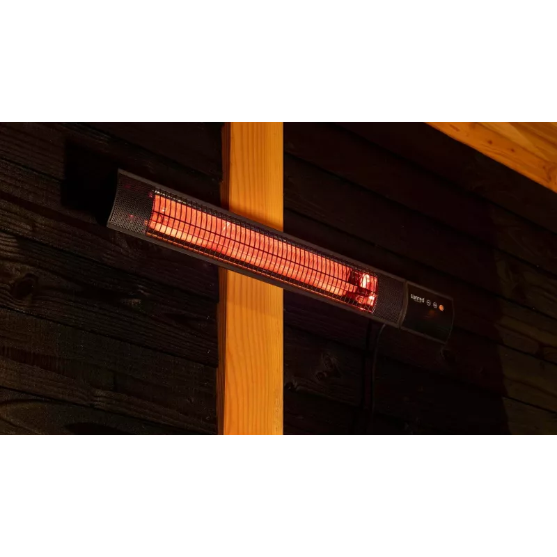 Infračervený žiarič SUNRED RD-DARK-25, 2500 W, nástenná montáž, IP55, čierna