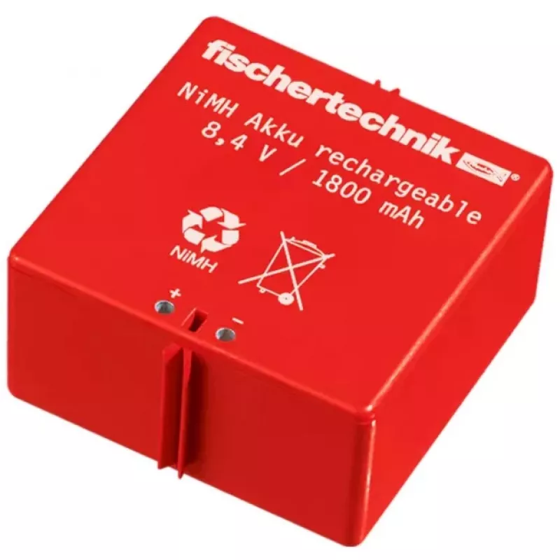 Fischertechnik 34969 sada akumulátorov s nabíjačkou, NiMH 1,8 Ah, červená