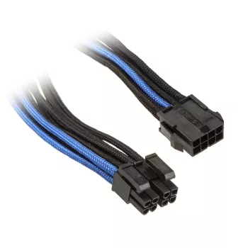 Silverstone EPS 8-Pin na EPS/ATX 4+4-Pin kábel, 300 mm - čierna/ (SST-PP07-EPS8BA)
