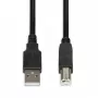 iBox IKU2D USB kábel 3 m USB 2.0 USB A USB B čierny